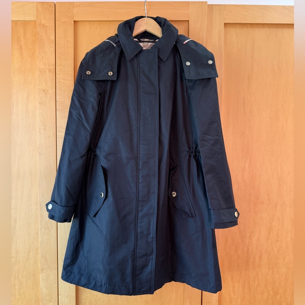 Black Burberry Raincoat